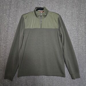 Men's Ted Baker‎ 1/4 Zip Pullover Sweater Size 3 Medium Green